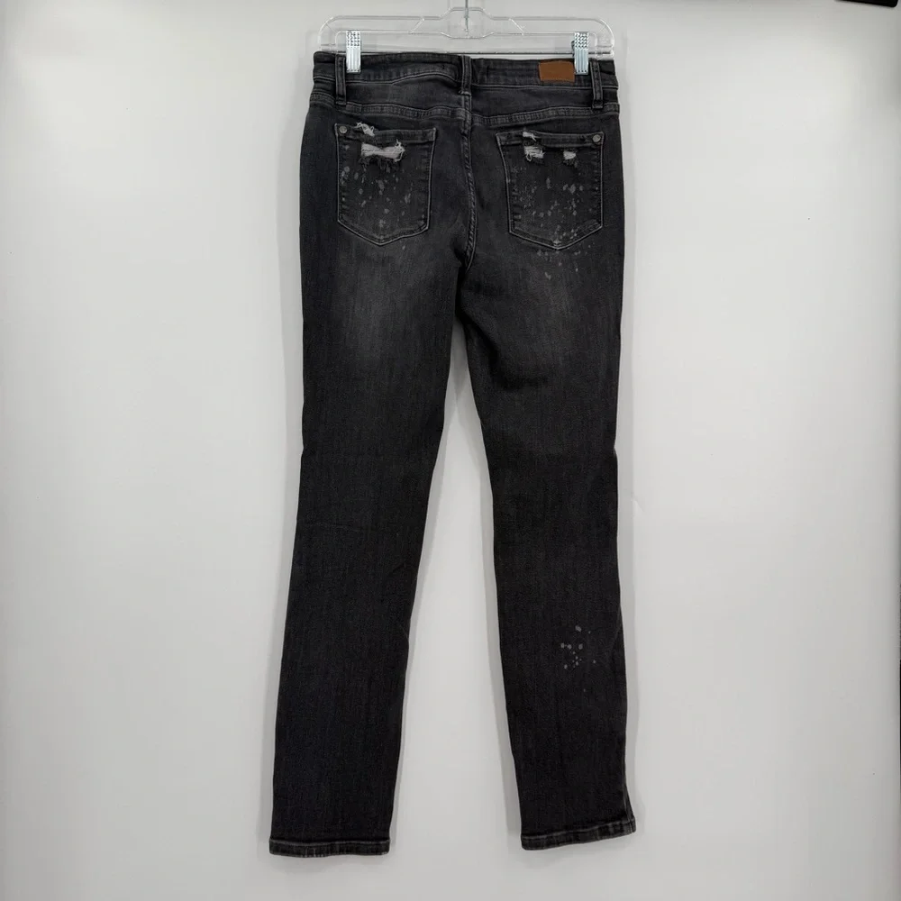 Judy blue boyfriend fit black‎ jeans 7/28 - Picture 2 of 4